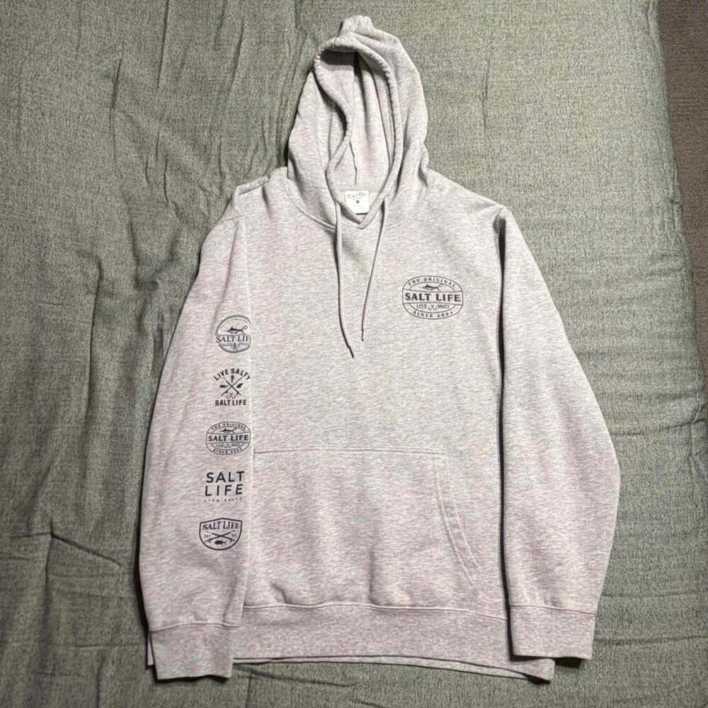 Salt Life Men's Grey Hoodie